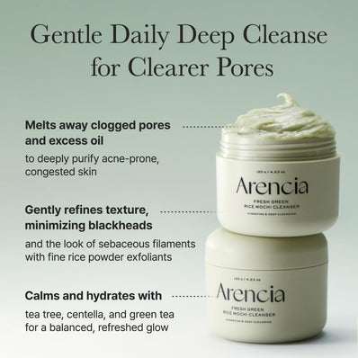Arencia - Fresh Green Rice Mochi Cleanser