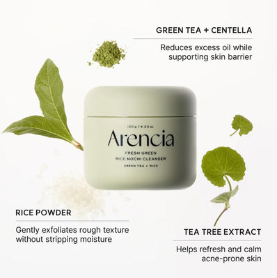 Arencia - Fresh Green Rice Mochi Cleanser