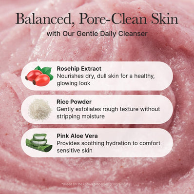 Arencia - Fresh Rosehip Rice Mochi Cleanser