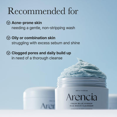 Arencia - Fresh Blue Hyssop Rice Mochi Cleanser