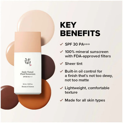 Beauty of Joseon - Daily Tinted Fluid Sunscreen Broad Spectrum SPF30 PA +++