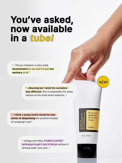 Cosrx - Advanced Snail 92 All in one Cream (σωληνάριο)