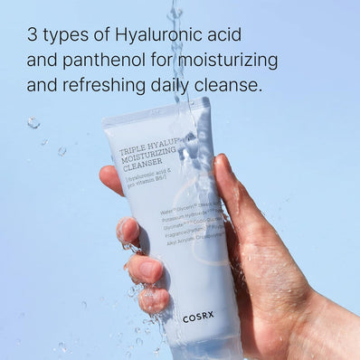 Cosrx - Hydrium Triple Hyaluronic Moisture Cleanser Foam