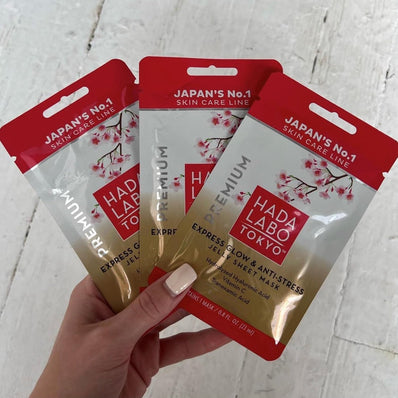 Hada Labo Tokyo - Premium Express Glow & Anti-Stress Jelly Sheet Mask