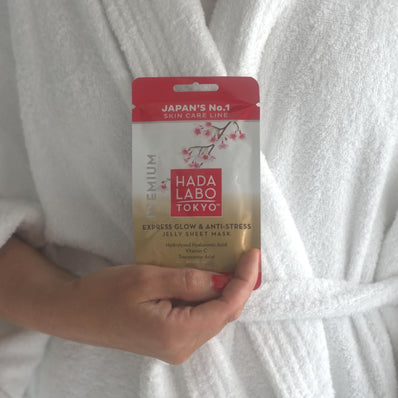 Hada Labo Tokyo - Premium Express Glow & Anti-Stress Jelly Sheet Mask