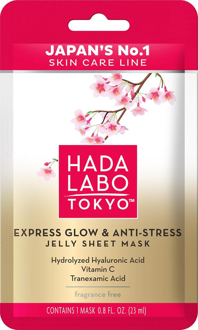 Hada Labo Tokyo - Premium Express Glow & Anti-Stress Jelly Sheet Mask