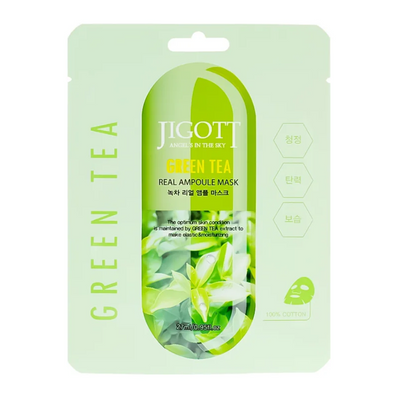 Jigott - Green Tea Real Ampoule Mask