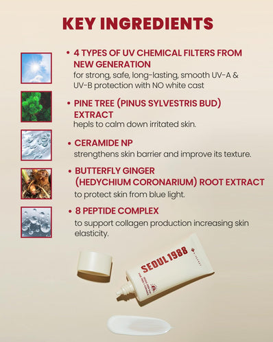 K-Secret Seoul 1988 - Sun: Pine Tree + Ceramide SPF 50+ PA++++
