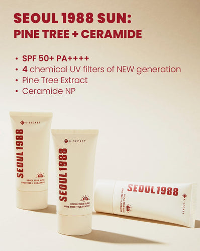 K-Secret Seoul 1988 - Sun: Pine Tree + Ceramide SPF 50+ PA++++