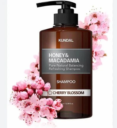 KUNDAL - Honey & Macadamia Natural Shampoo Cherry Blossom