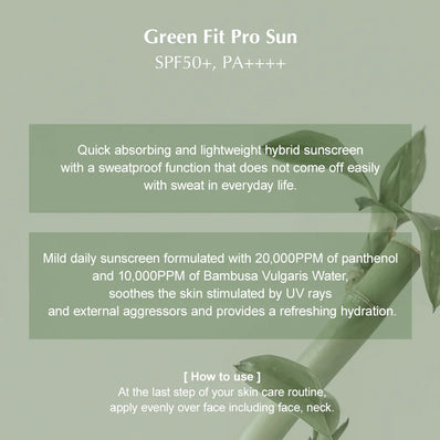 Kaine - Green Fit Pro Sun SPF50+ PA++++