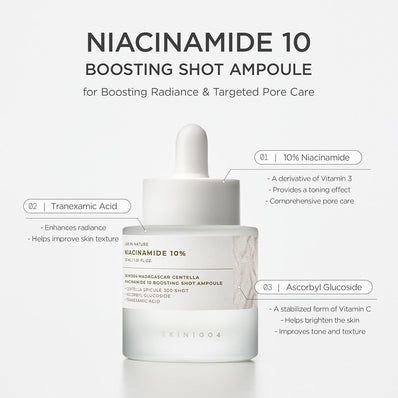 Skin1004 - Madagascar Centella Niacinamide 10 Boosting Shot Ampoule