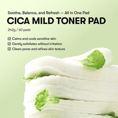 VT cosmetics - Cica mild Toner Pads