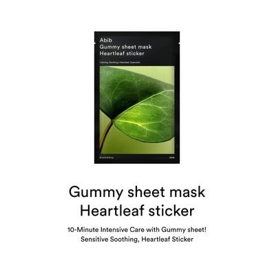 Abib - Gummy Sheet Mask Heartleaf Sticker
