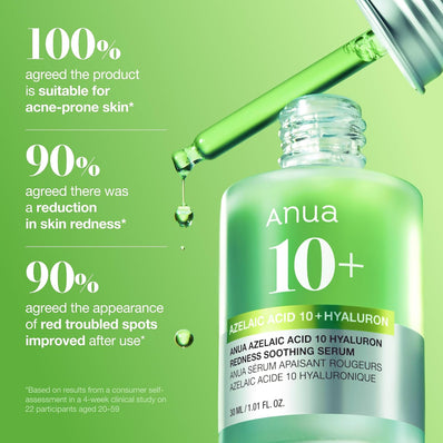 Anua - Azelaic Acid 10 Hyaluron Redness Soothing Serum