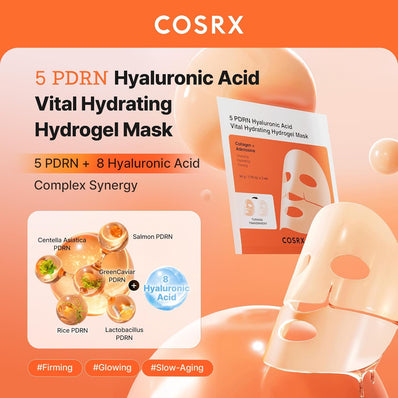 Cosrx - 5 PDRN Hyaluronic Acid Vital Hydrating Hydrogel Mask
