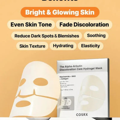 Cosrx - The Alpha-Arbutin Discoloration Care Hydrogel Mask