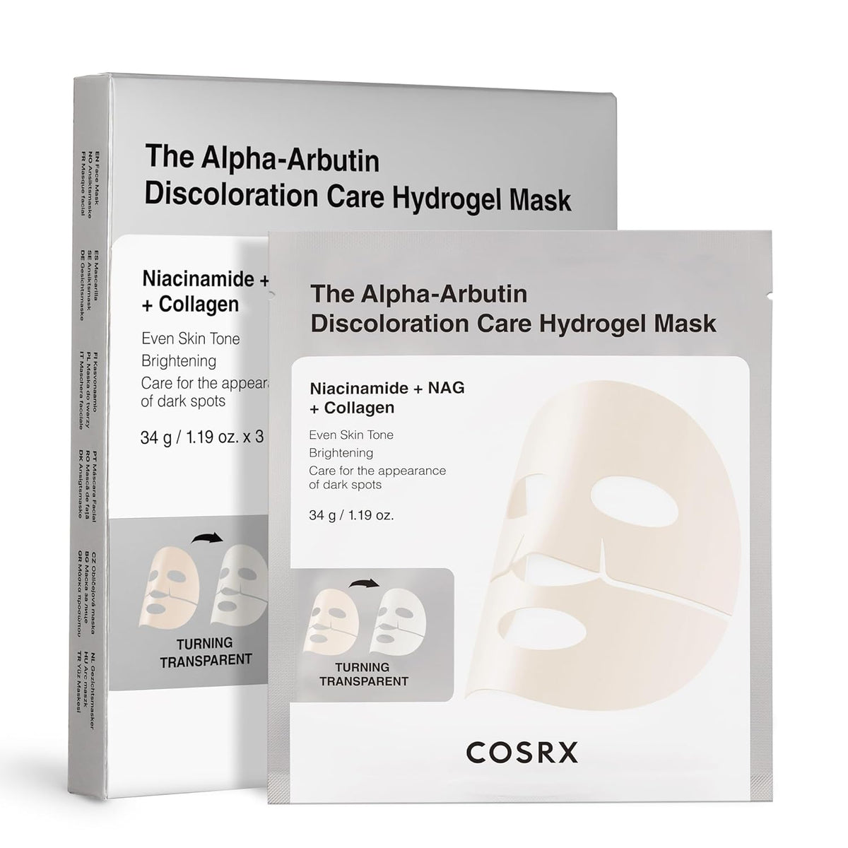 Cosrx - The Alpha-Arbutin Discoloration Care Hydrogel Mask