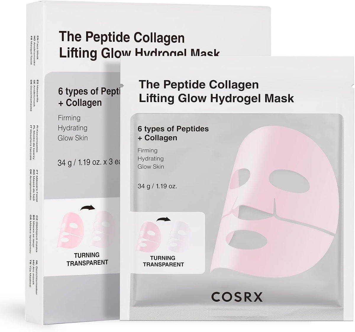 Cosrx - The Peptide Collagen Lifting Glow Hydrogel Mask